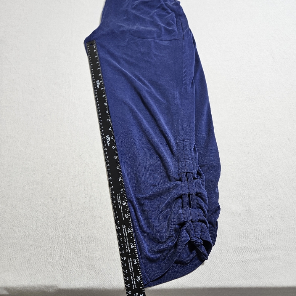 Fabletics‎ Womens Stretch Leggings Joggers Lounge Comfort Pants Pockets Blue XL - Picture 11 of 11